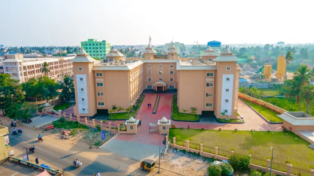 Welcome entrance view of Purushottam Bhakta Nivas in Puri, featuring a clean and peaceful accommodation space for pilgrims and visitors near the holy city surroundings.